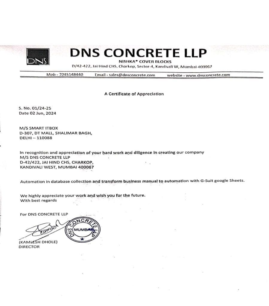 DNS Concrete LLP